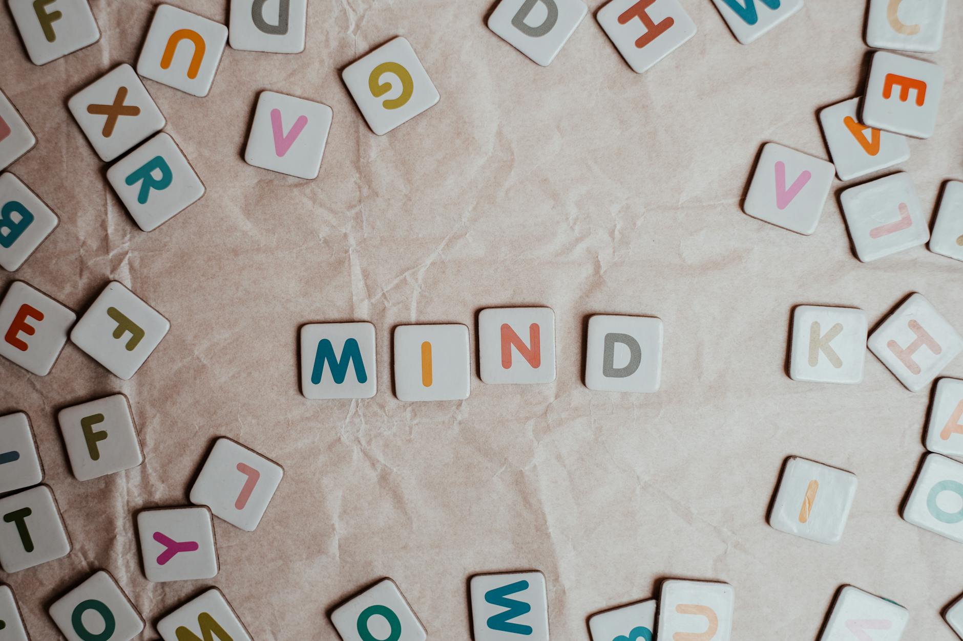 Letter tiles spelling out the word mind
